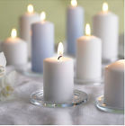 Pillar Candles Ivory Wax on Glass Plate.jpg